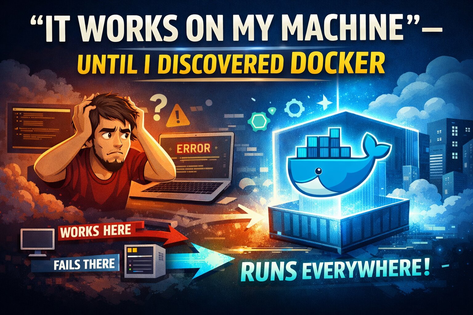 I Spent 6 Hours Debugging “It Works on My Machine”- Until I Discovered Docker
